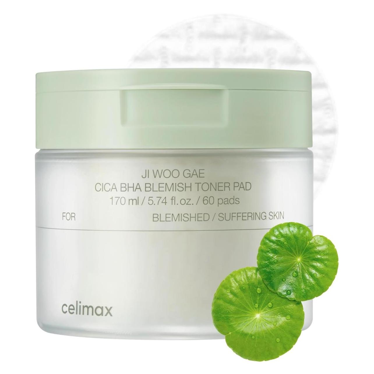 Celimax - Cica BHA Blemish Toner Pad - 60 Pads (Gesichtswasser, 170 ml) (CMX00211)