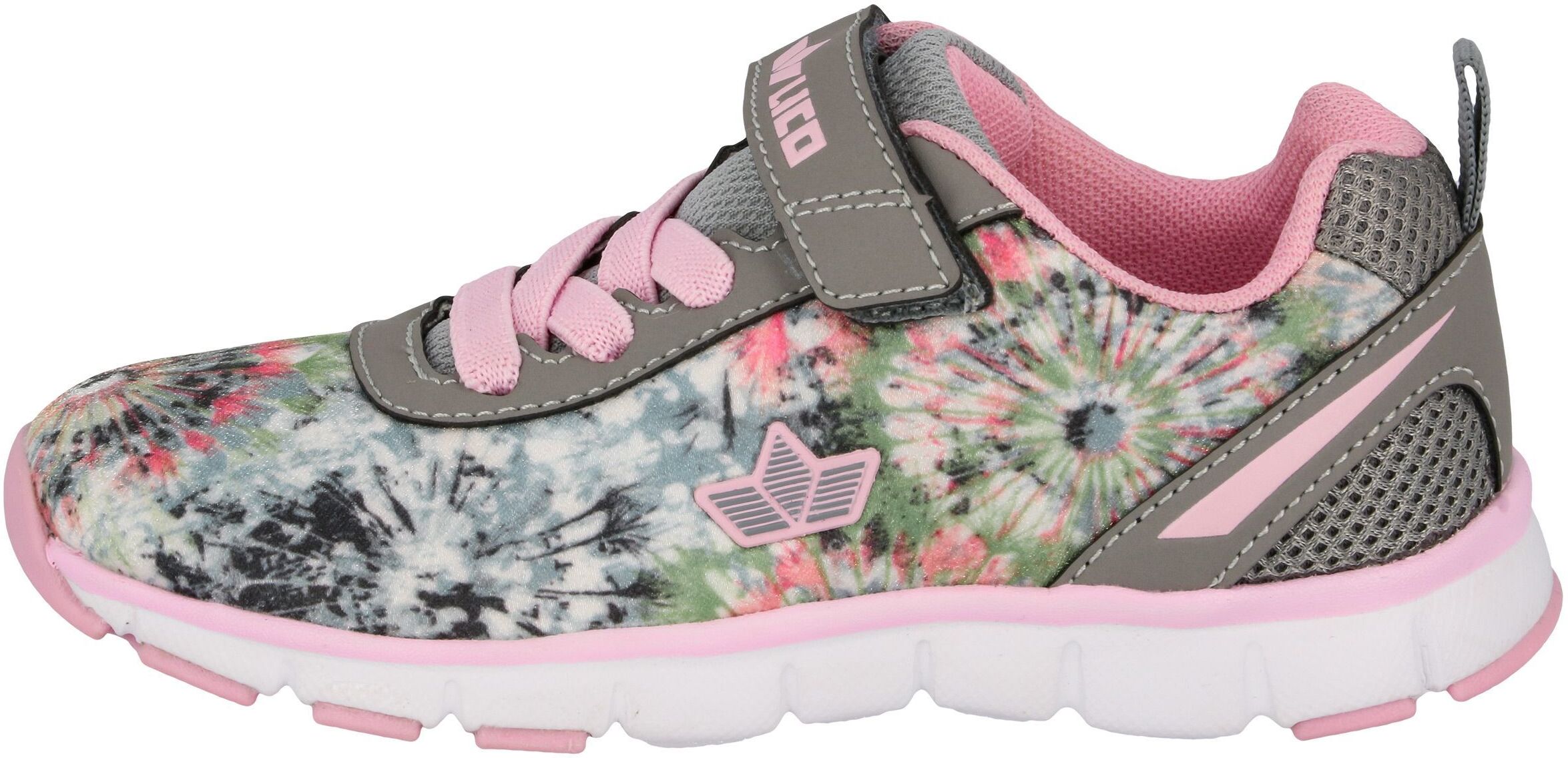 Klettschuh LICO "Freizeitschuh Sunflower VS", Mädchen, Gr. 37, rosa, Synthetik, Schuhe Klettschuh rosa 37