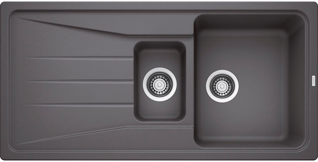 Blanco Sona 1.5 Bowl Inset Kitchen Sink Rock Grey 615mm L