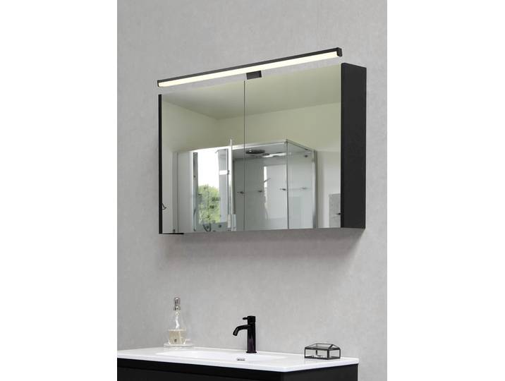 Applique murale LED Lino 60cm Noir/Noir Polycarbonate LED Module LED