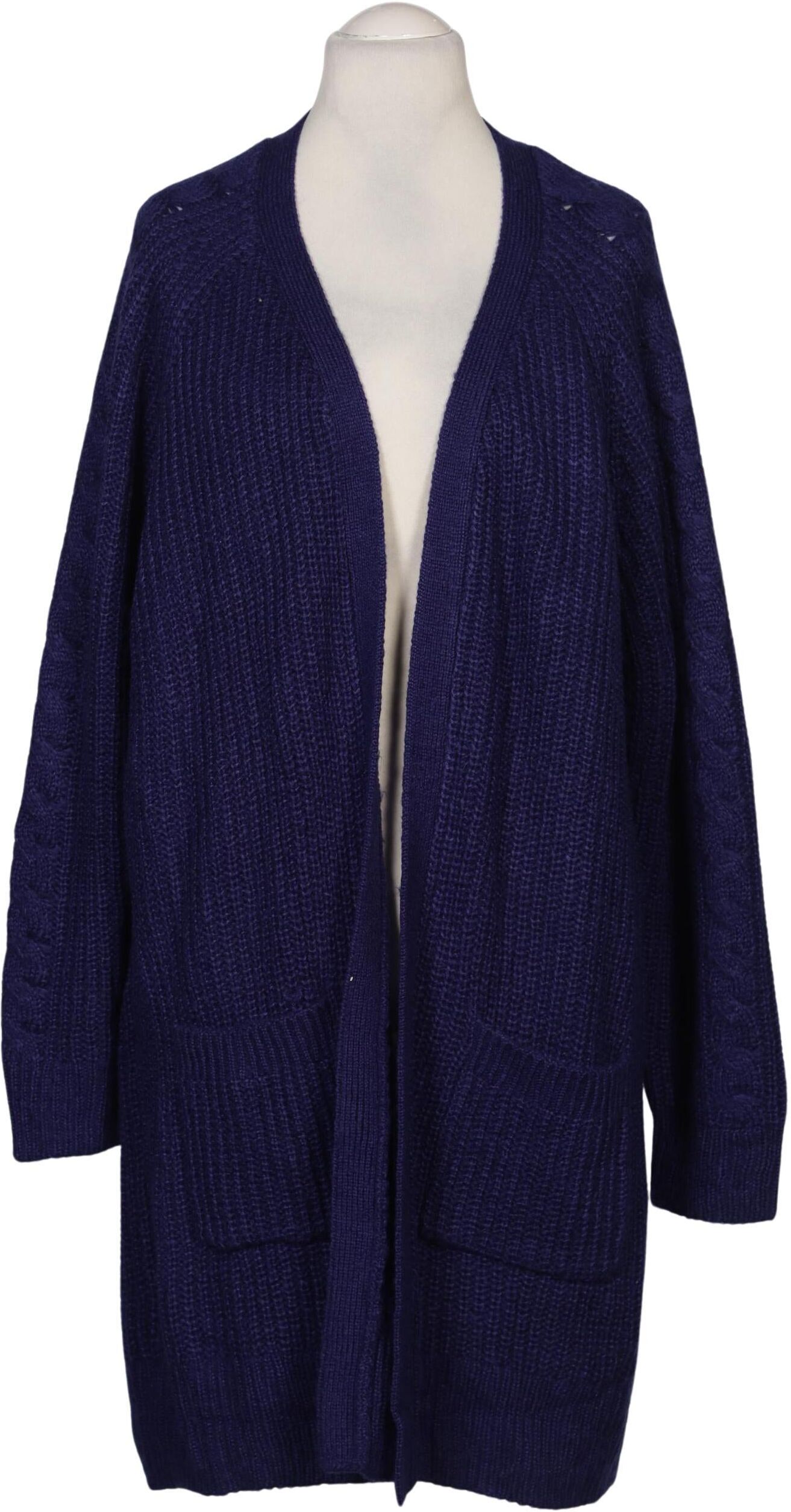 Long Tall Sally Damen Strickjacke, Marineblau, Gr. XL, Synthetik - Second Hand