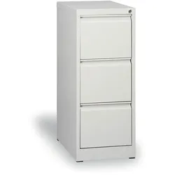 Metall-Hängeregisterschrank A4, 3 Schüben, grau