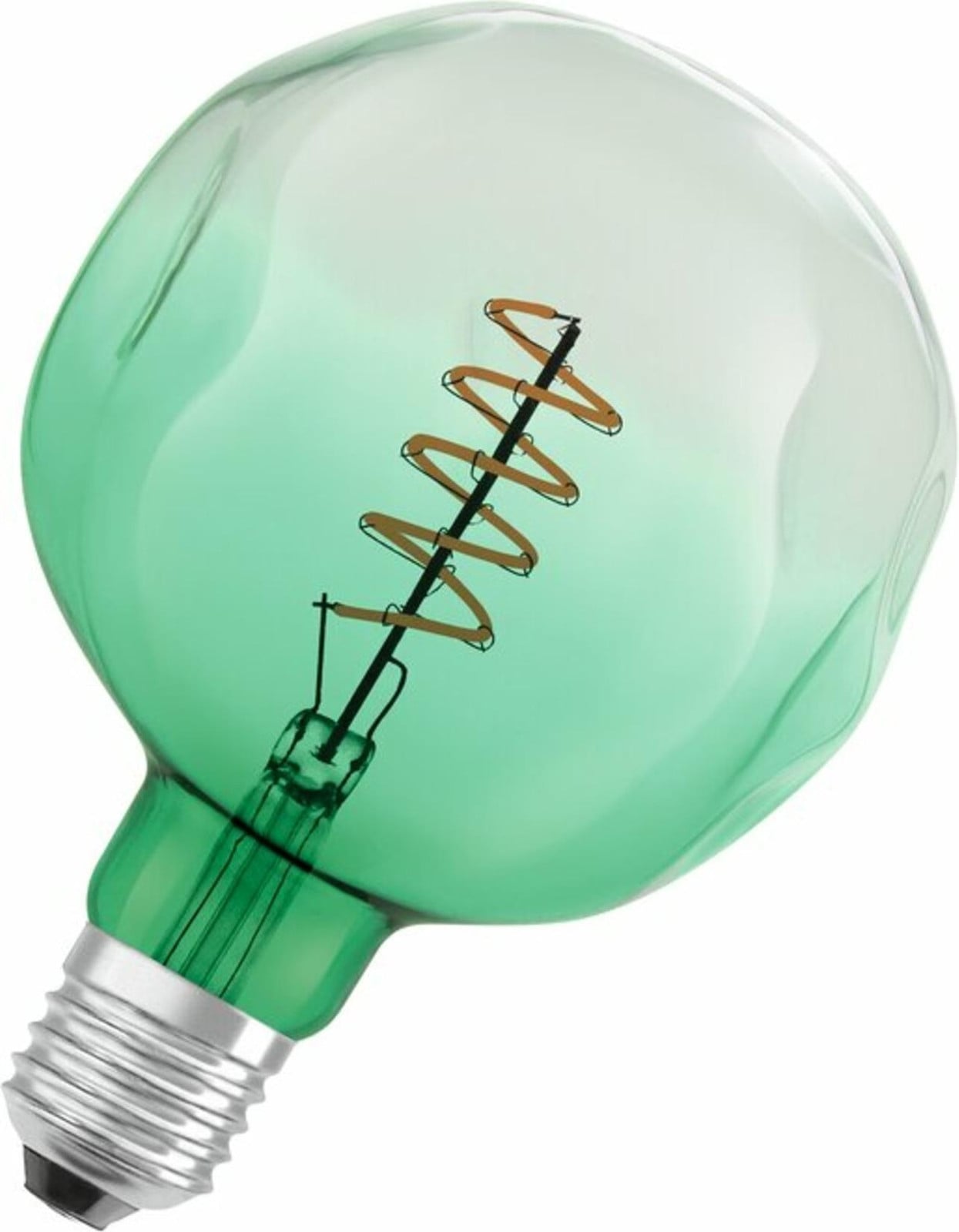 Osram Vintage 1906 LED-lamp met groene tint, 4,5W, E27-fitting, dimbaar