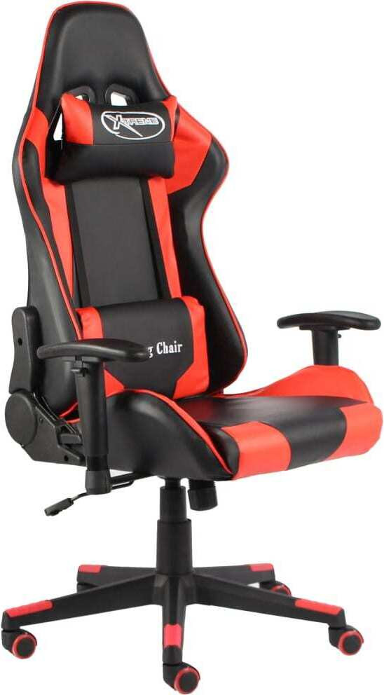 Syfax Gamestoel draaibaar rood PVC