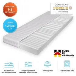 HOME DELUXE Matratze ORTHO BASIC - 140 x 200 cm Made in Germany