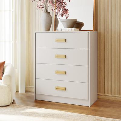 "Garvee 30""W 3/4/5-Drawer Vertical Dresser Chest,Metal Handles,Bedroom"
