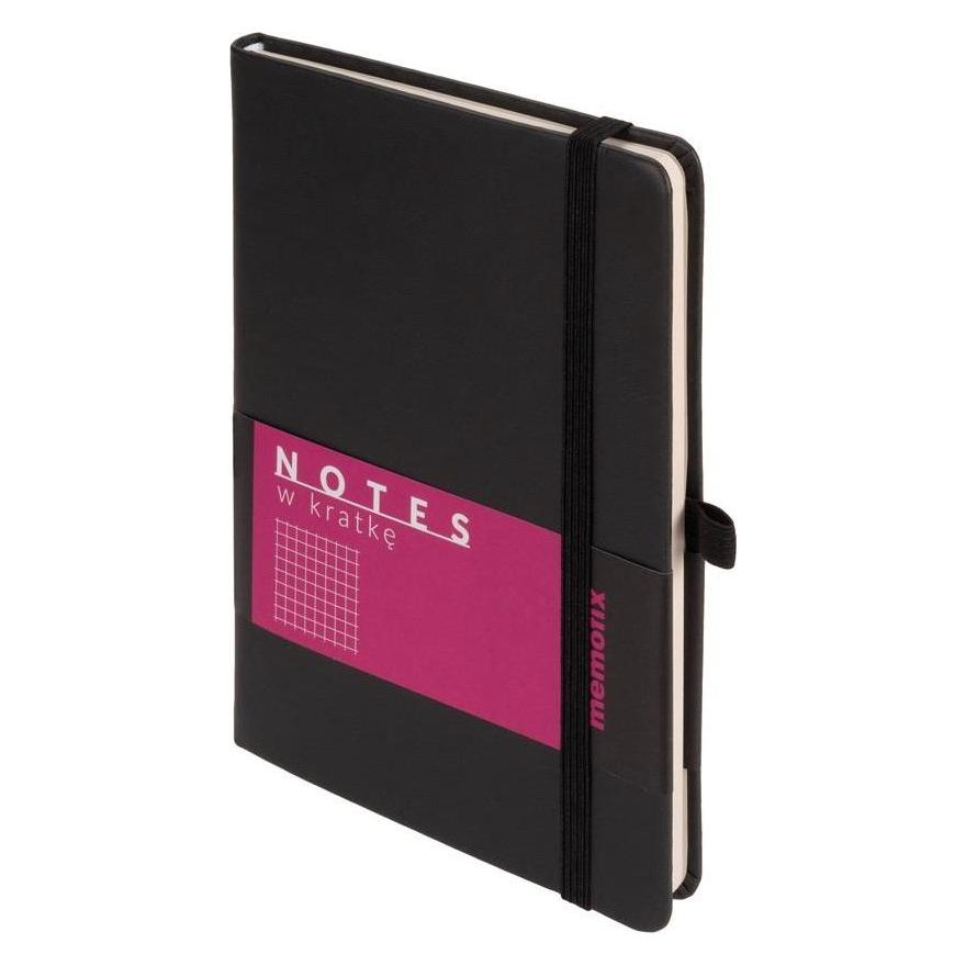 Antrax Memofix B6-Notizbuch, Raster, schwarz (76 x 125 mm) (48985818)