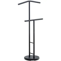 CLP Herrendiener Raymon aus Metall mit Hosenstange und Kleiderbügel I Unisex Kleiderbutler für Sie und Ihn I In 3 Farben erhältlich