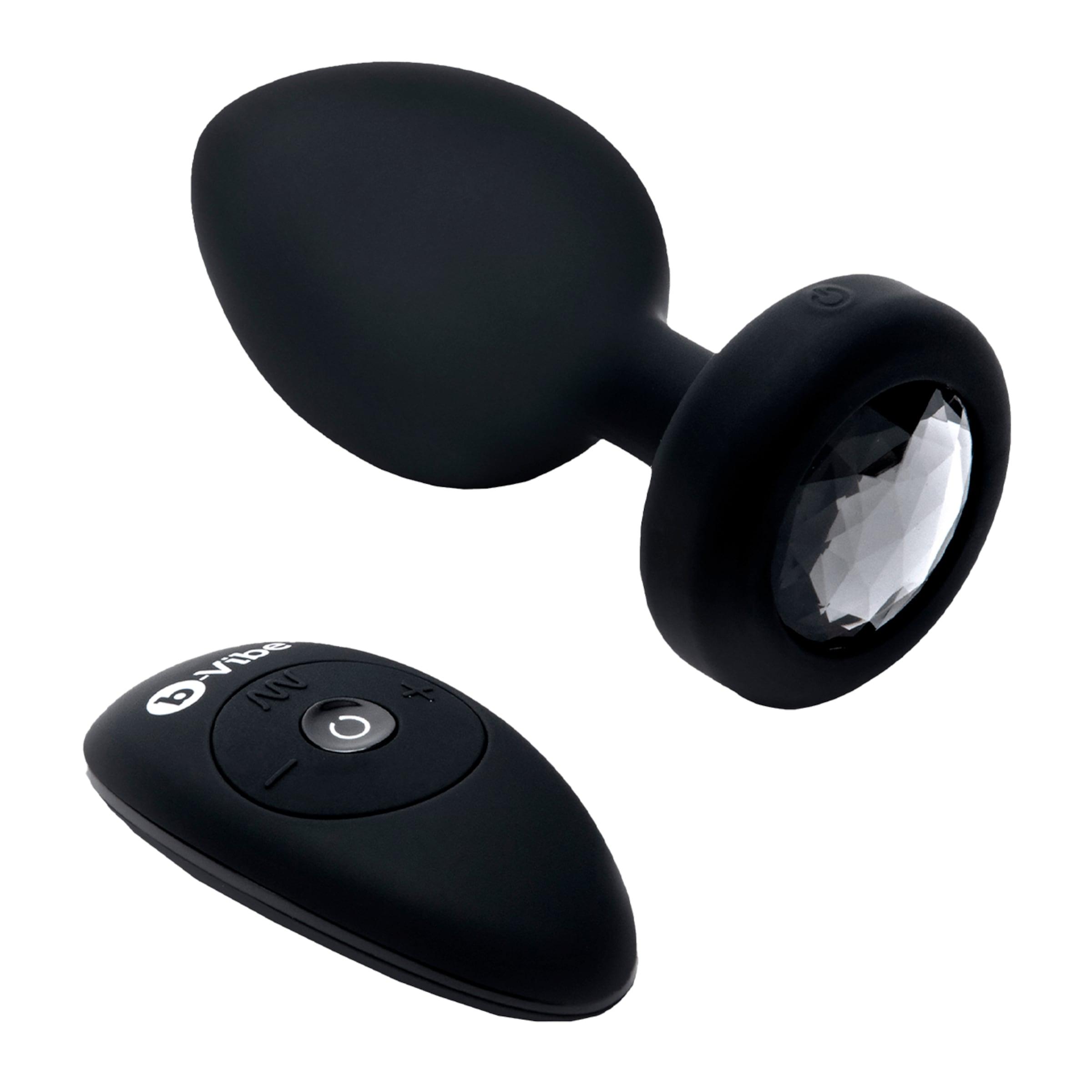 Vibrating Jewel Plug - XXL, 12,2 cm
