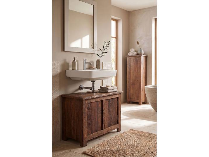 Meuble sous-vasque RURY 80 cm 80 x 60 x 40cm Bois/Marron