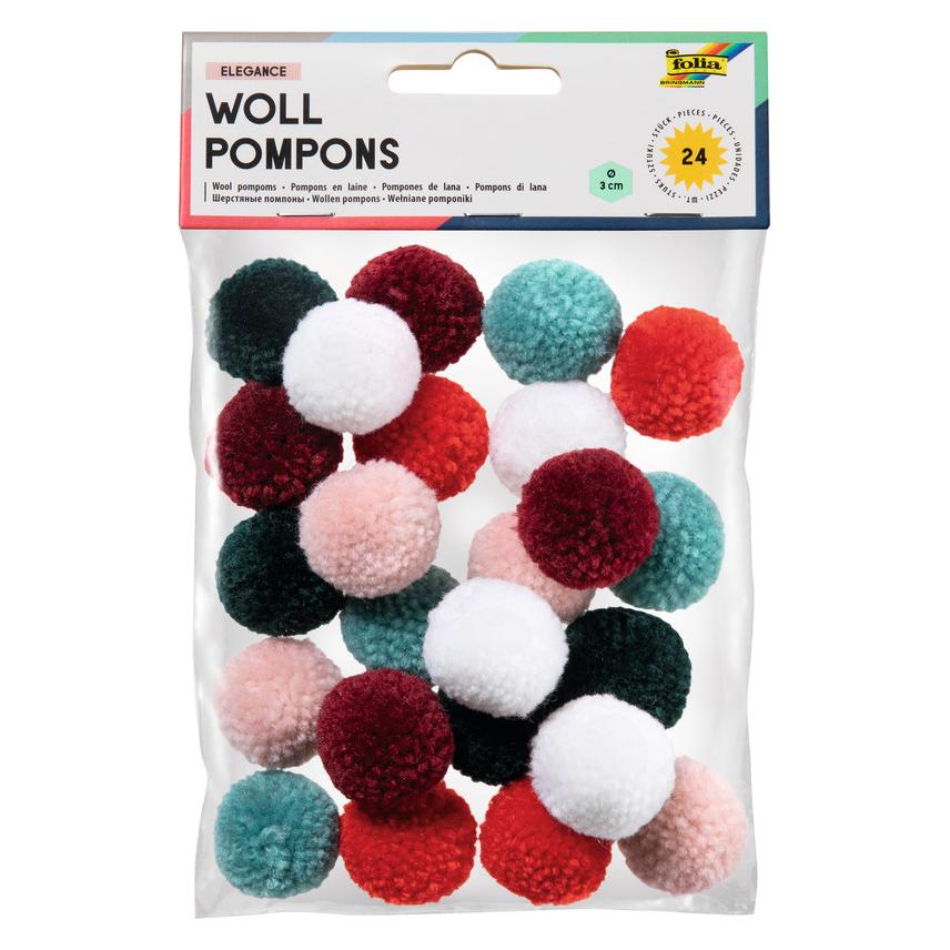Folia Woll-Pompons (50243)