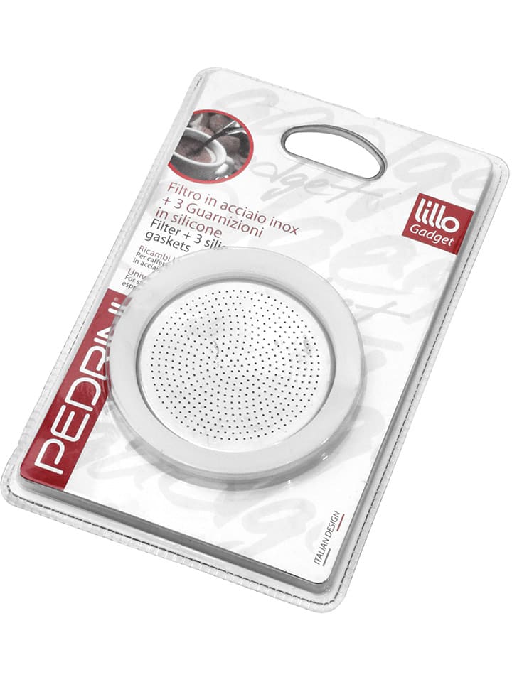 Pedrini Espressokocher-Filter mit Dichtung in Silber - 2 Tassen - onesize