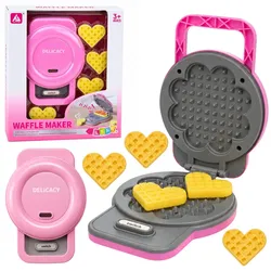 Waffeleisen für Kinder – Waffeln mit farbwechselnden Lichtern und Geräuschen – Rosa