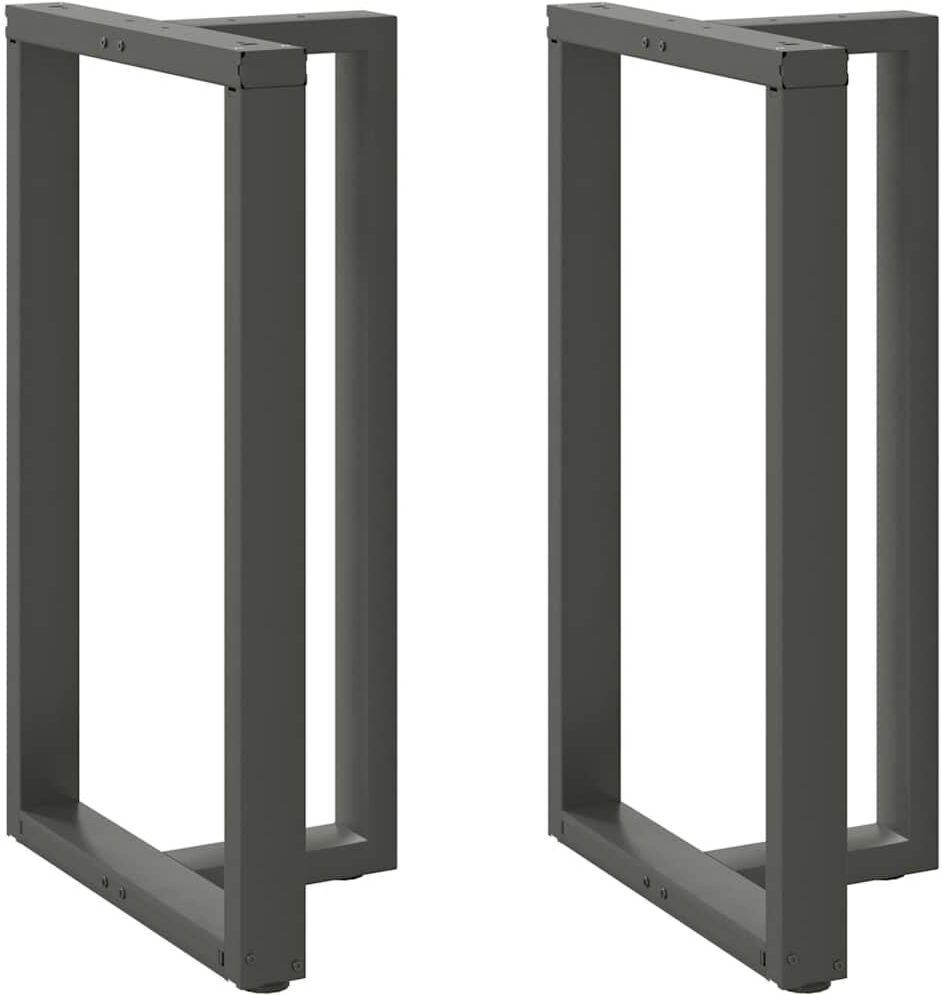 Latitude Run Ayzen Table Leg Anthracite 60 x 35 x (100-101) cm