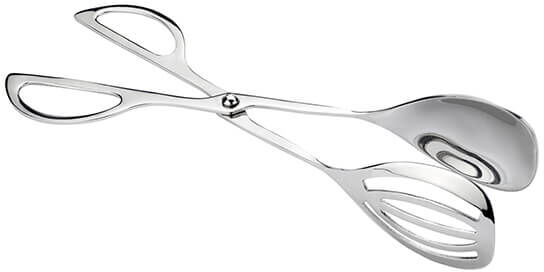 Arthur Price of England Stainless Steel Single Slot Serving Scissor Tongs