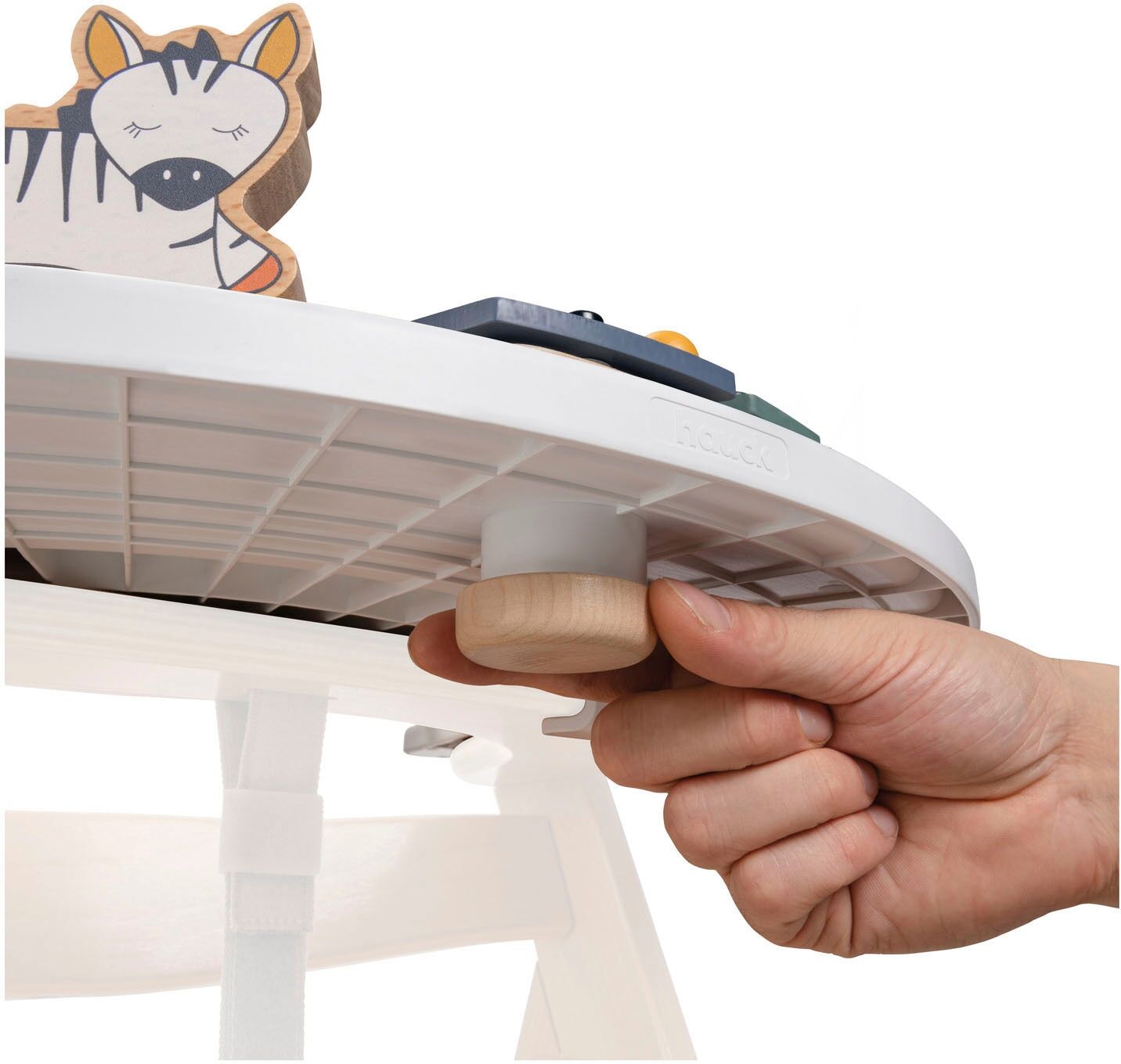 Spielzeug-Musikinstrument HAUCK "Play Music Zebra für Hauck Spielbrett Play Tray", bunt, Spielzeug-Musikinstrumente, KinderB:37cm H:9cm T:15cm, Holz, Kunststoff, Spielzeug-Musikinstrument, B:37cm H:9cm T:15cm