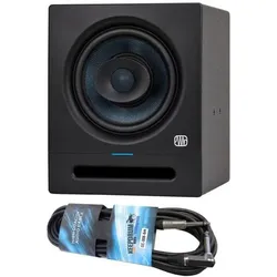 PreSonus Studio-Monitor Eris Pro 8 mit Kabel (Aktiv), Monitor Lautsprecher, Schwarz