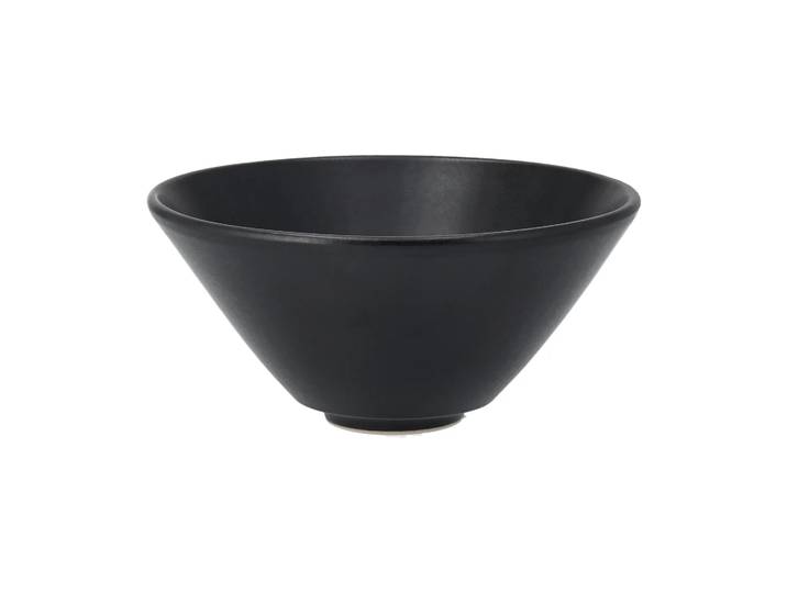 Scandi Living Terra soepkom Zwart steengoed, Ø16 cm