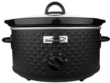 Brentwood 3.5 Quart Diamond Pattern Slow Cooker