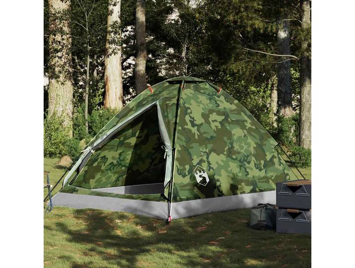 vidaXL Kuppelzelt 4 Personen Camouflage Wasserdicht