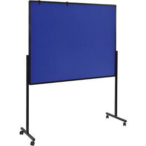 Legamaster Moderationstafel Premium Multiboard XL, Filz/Whiteboard, mit Rollen, 120x150 cm, blau/weiß