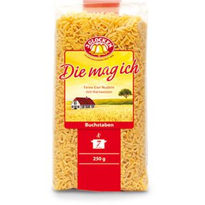 3Glocken Nudeln Buchstaben, Hartweizen und Vollei, 250g