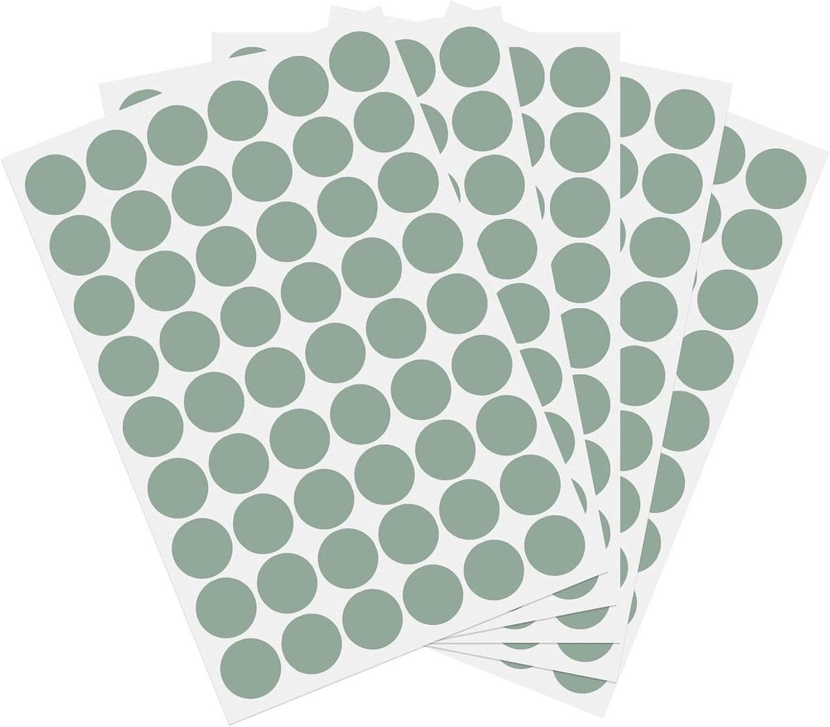 Lichtgroene Schroefgat Stickers voor Meubels - Waterdicht PVC - 21 mm Diameter