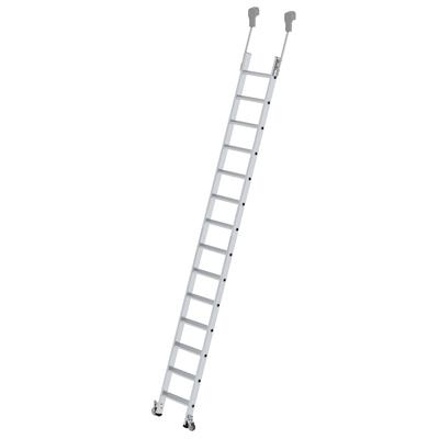 PROREGAL Stufen-Regalleiter fahrbar 14 Stufen