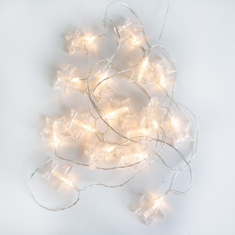 Newgarden Kerst buiten lichtsnoer Bianca met 16 warm wit LED sterren, 4,5m