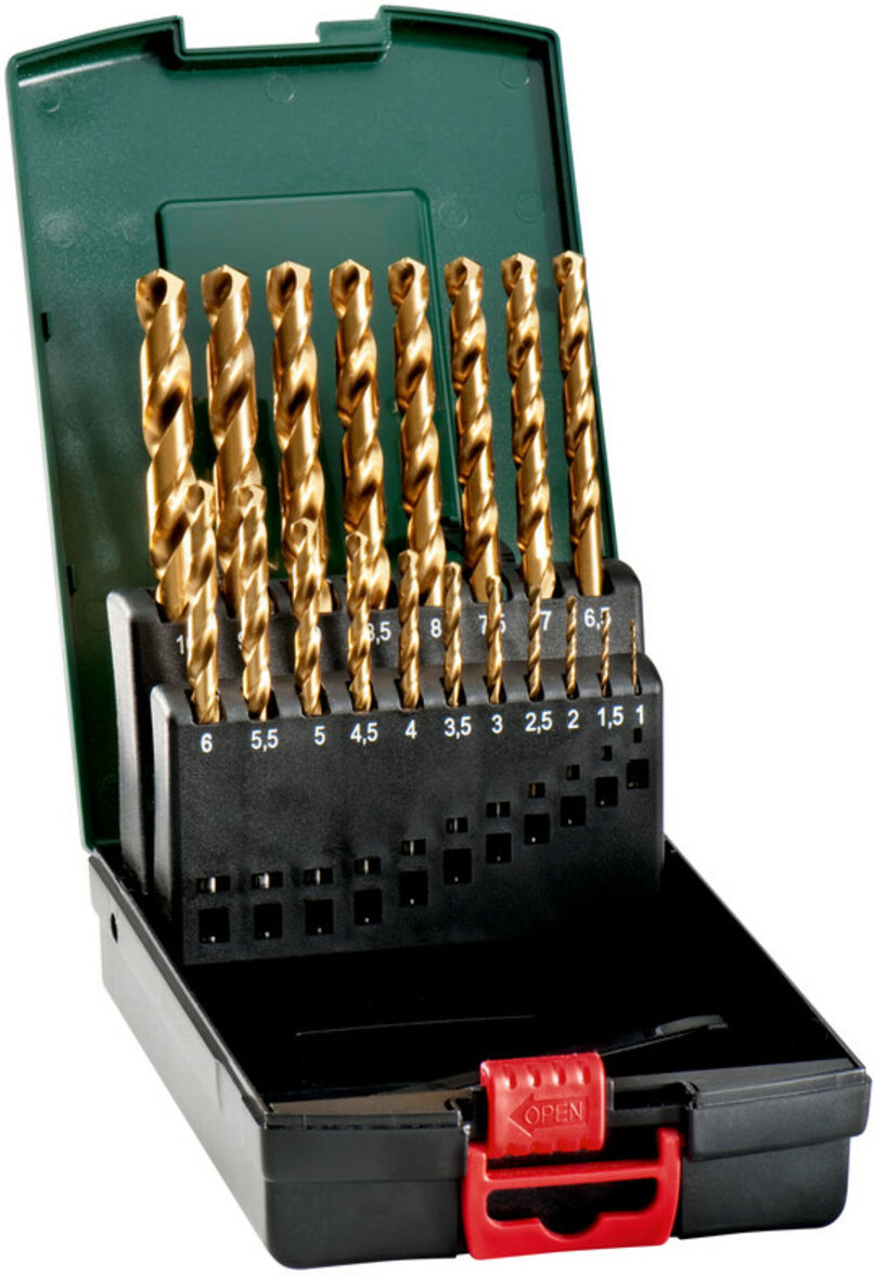Metabo HSS-TiN-Bohrerkassette, 19-teilig (627173000)
