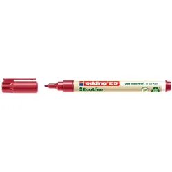EDDING 25RT - EcoLine Permanentmarker, rot