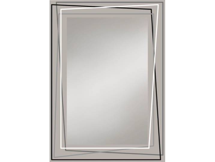 Badspiegel JOKEY Door , silber (silberfarben), Spiegelglas, Spiegel, Badspiegel, 50 x 70 cm