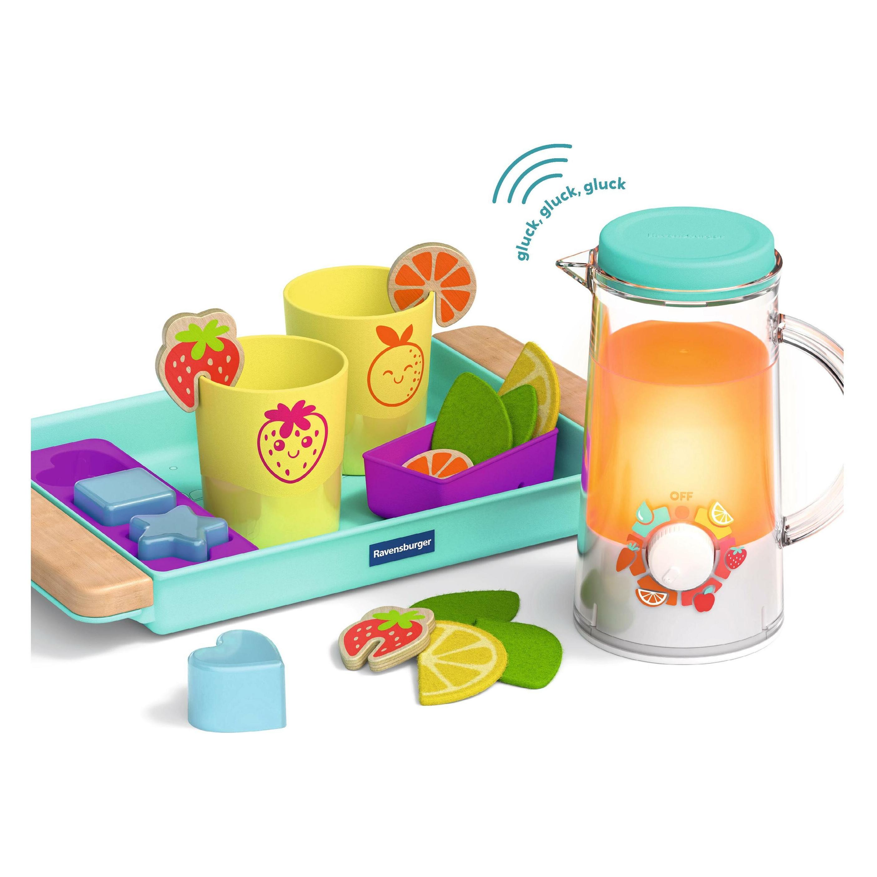 Ravensburger Play+ Getränke-Spiel-Set: Cool Drinks - Pretend Play Set, Spielzeug ab 18 Monate (12034066)