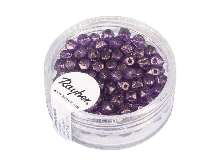 Rayher Antique Rocailles Brombeergold 4 mm 120 Stück