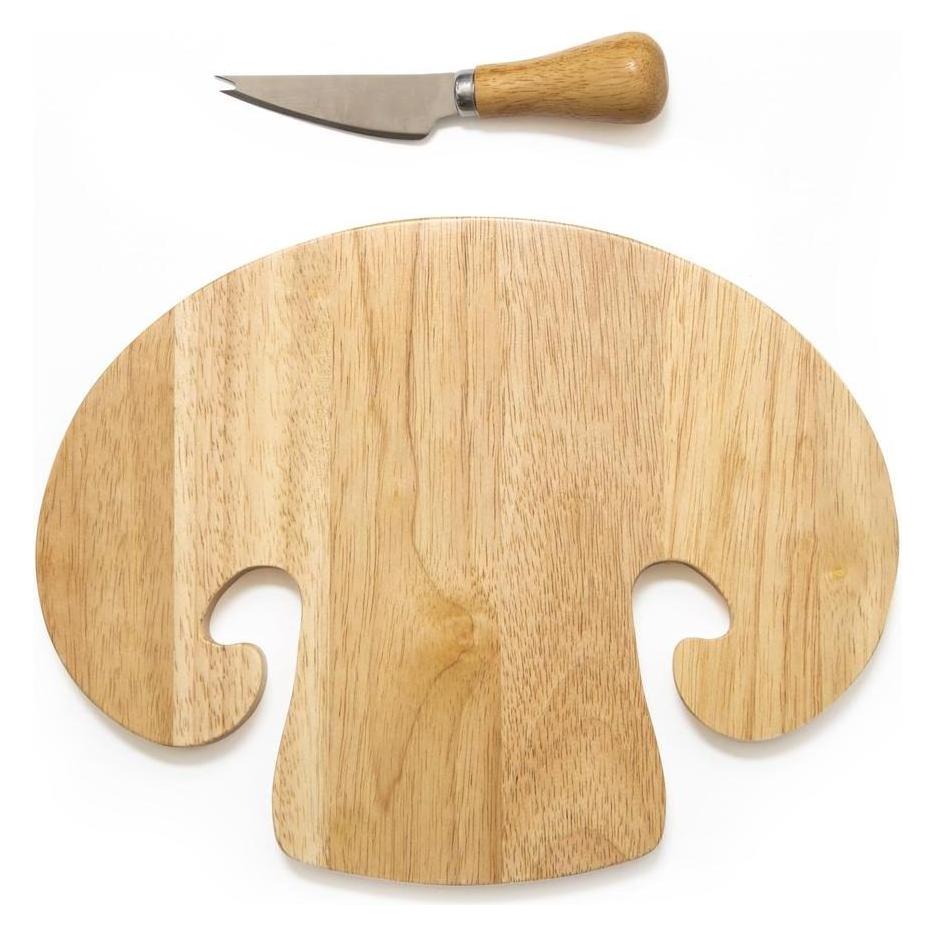 Kikkerland Mushroom Cutting Board & Knife (PM24)