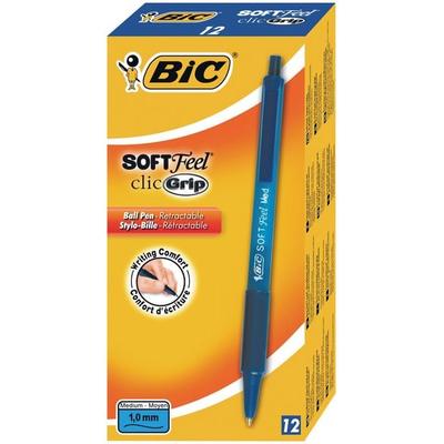BIC Kugelschreiber Soft Feel 0.4mm, 12er Set