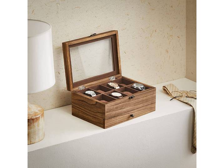 Boîte pour montre Tosside 27 x 13 x 20cm Marron