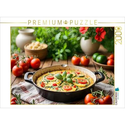 CALVENDO Puzzle Frittata - Farben Italiens | 2000 Teile Lege-Größe 90x67cm Foto-Puzzle für glückliche Stunden