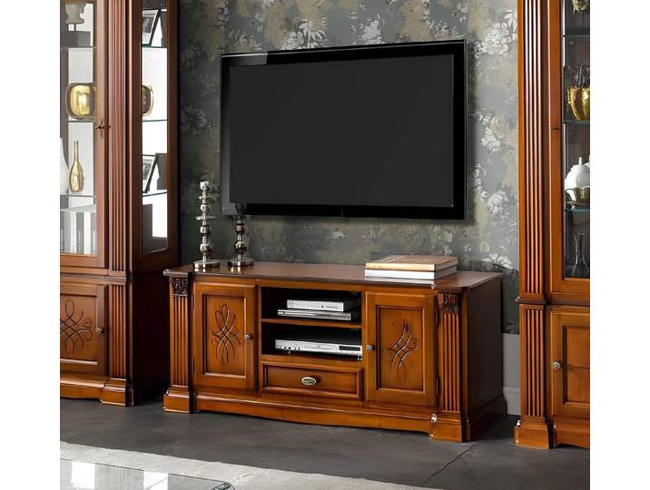JVmoebel Lowboard Antike Holzkommode im Barockstil mit eleganter brauner Farbgebung (1 St), Made in Europa