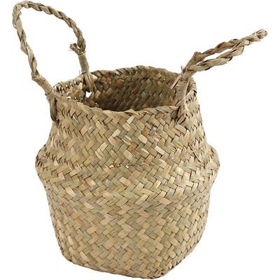 Creativ Company Korb aus Seegras, H 7/15 cm, D 16 cm, 1 Stk