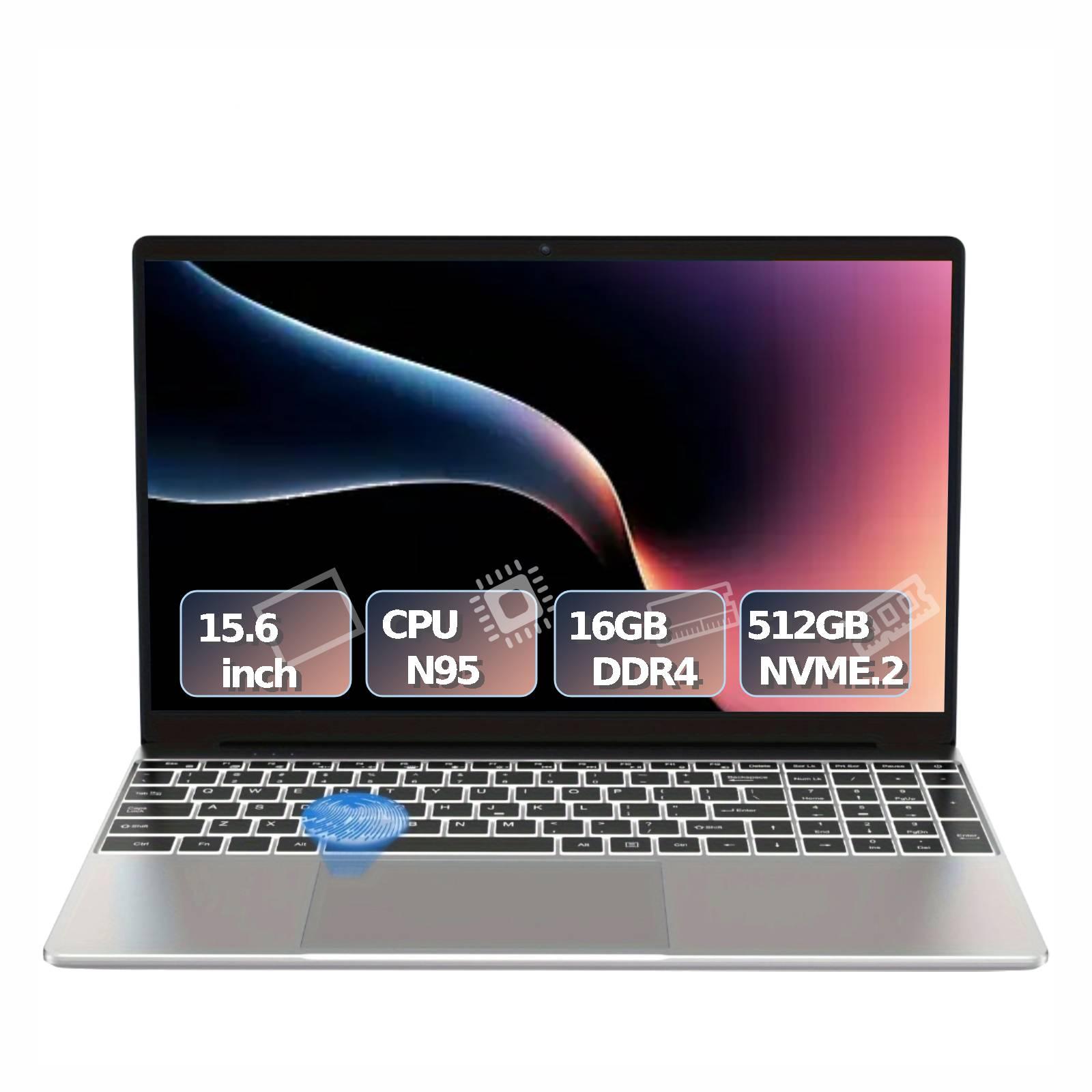 Ausda T152A Laptop, 15,6 Zoll, Intel N95, 16 GB RAM, 512 GB NVMe-SSD