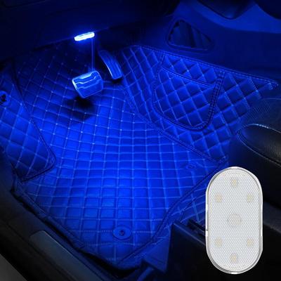 Inspired Deals Touch Sensor Car LED Reading Light USB Rechargeable Magnetic Car Ambient Light Blue