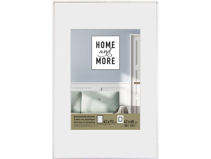 Home and More Kunststoffrahmen L2 62 x 93 cm Weiss