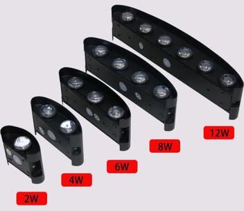Inspire Curations AeroGlow Waterproof Outdoor Wall Lamp Modern Aluminum Exterior Light Fixture black Lamp Body 12w Cold White