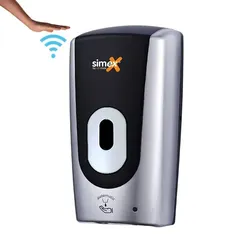 Desinfektionsmittelspender Simex Black Line ABS 1,1 L berührungslos, für Schaumseife und Desinfektion geeignet