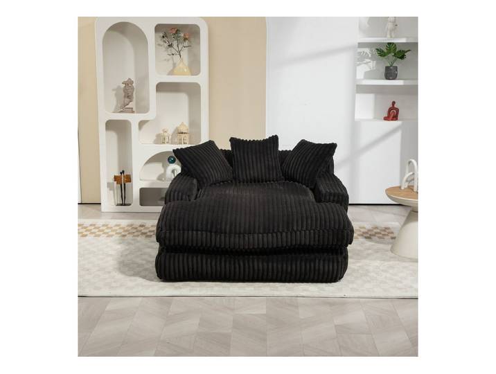 ANYSUN Schlafsofa Modernes Schlafsofa,Schlafsofa, mit 3 weichen Kissen, Modernes Cord-Schlafsofa,Bequemes Einzelsitz-Bodensofa,Loungesofa, fur Wohnzimmer, Büro & Wohnung,Apartment,ohne Montage