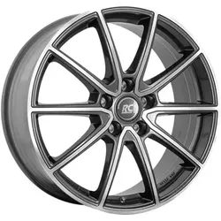 RC Design Rc32 Himalaya Grey Fully Polished 7.5x18 ET 50 5X112 Alufelge Grau