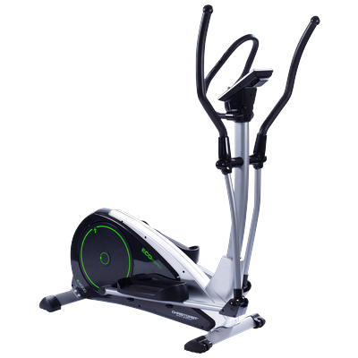 Crosstrainer-Ergometer CHRISTOPEIT SPORT "Eco 2000", grün (silberfarben, schwarz, grün), CrosstrainerB:66cm H:161cm L:120cm, 150 kg max. Benutzergewicht, 24 Widerstandsstufen, B:66cm H:161cm L:120cm