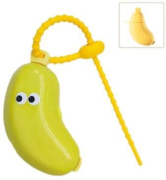 Uplift Essentials Portable Banana Toothbrush Holder Travel Protective Cap green