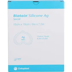 Biatain Silicone Ag Schaumverb Sakr Klein 15x19cm 5 ST